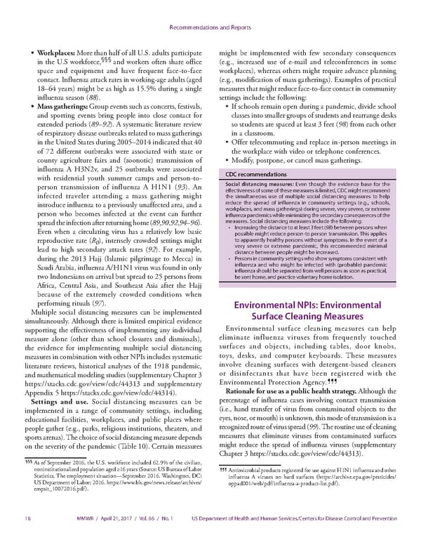 Community Mitigation Guidelines to Prevent Pandemic Influenza - Page 20