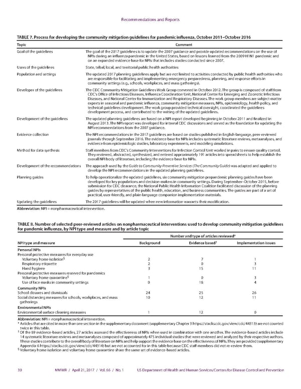 Community Mitigation Guidelines to Prevent Pandemic Influenza - Page 32