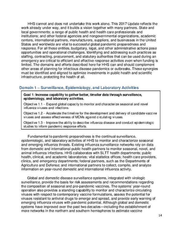 Pandemic Influenza Plan - Page 14