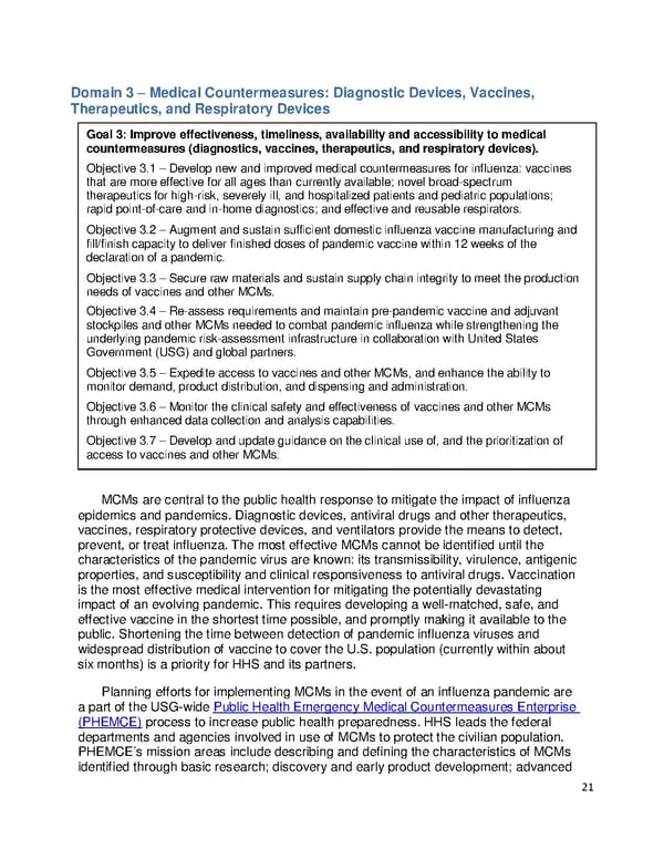 Pandemic Influenza Plan - Page 21