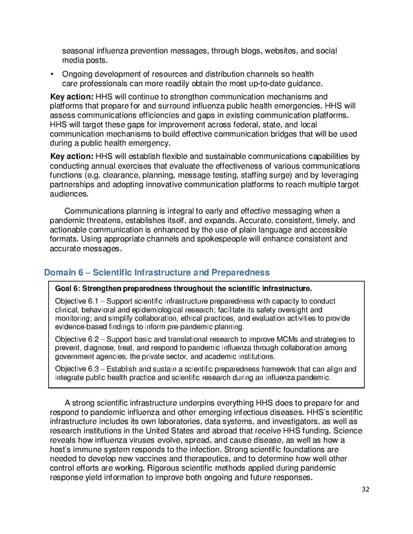 Pandemic Influenza Plan - Page 32