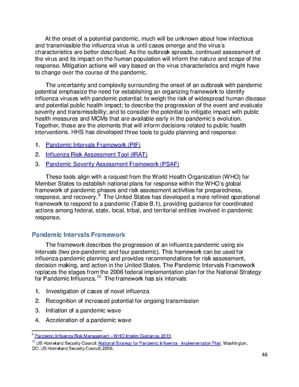 Pandemic Influenza Plan - Page 46