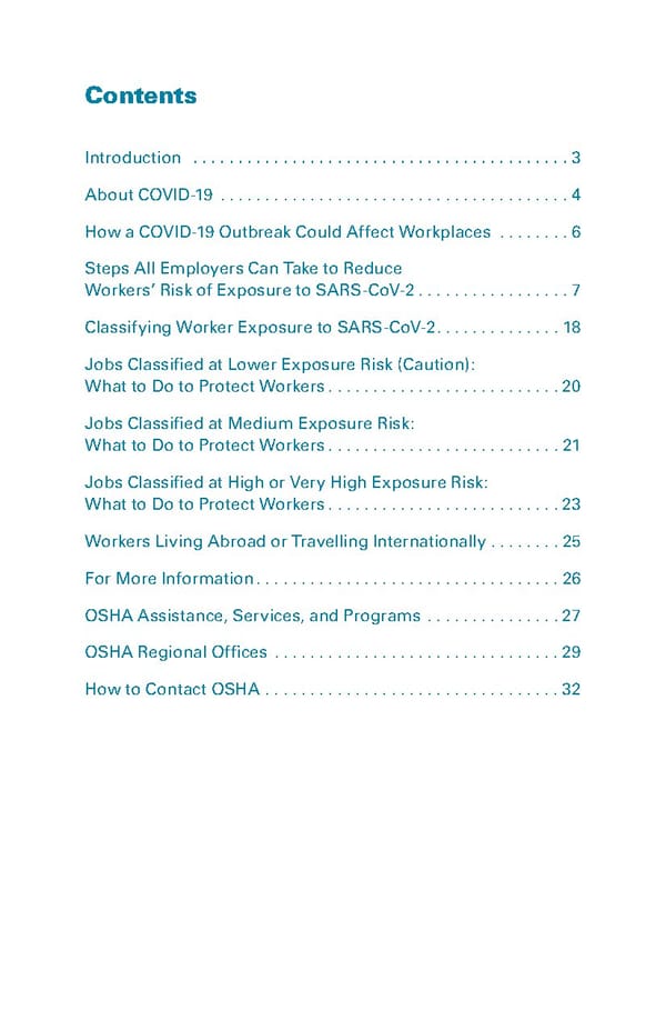 Guidance on Preparing Workplaces for COVID-19
 - Page 4