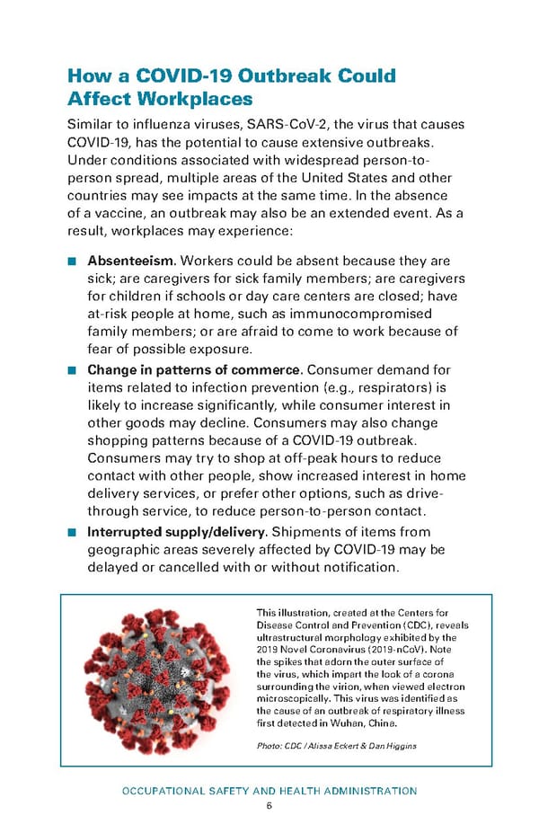 Guidance on Preparing Workplaces for COVID-19
 - Page 8